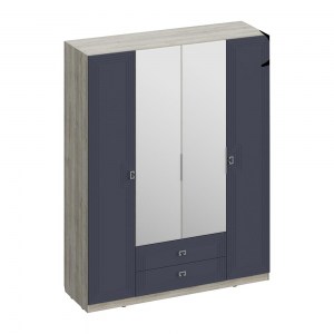 Лежер ШК-3114 Шкаф 4-х створчатый с зеркалами и ящиками